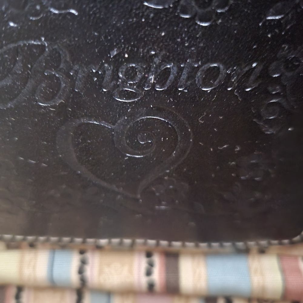 Brighton Collection Black and Tan Wicker Shoulder Bag - Picture 3 of 8